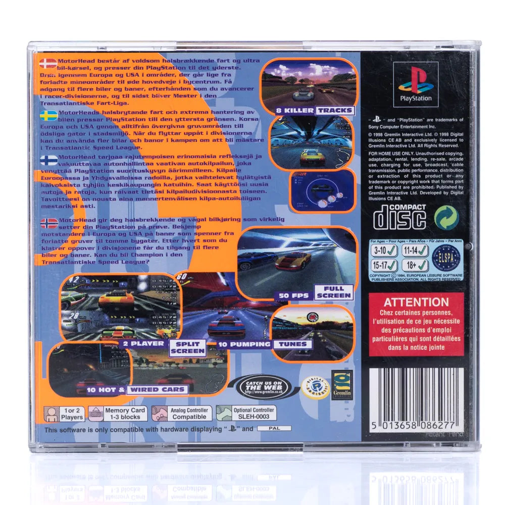 MotorHead - PS1 spill - Retrospillkongen