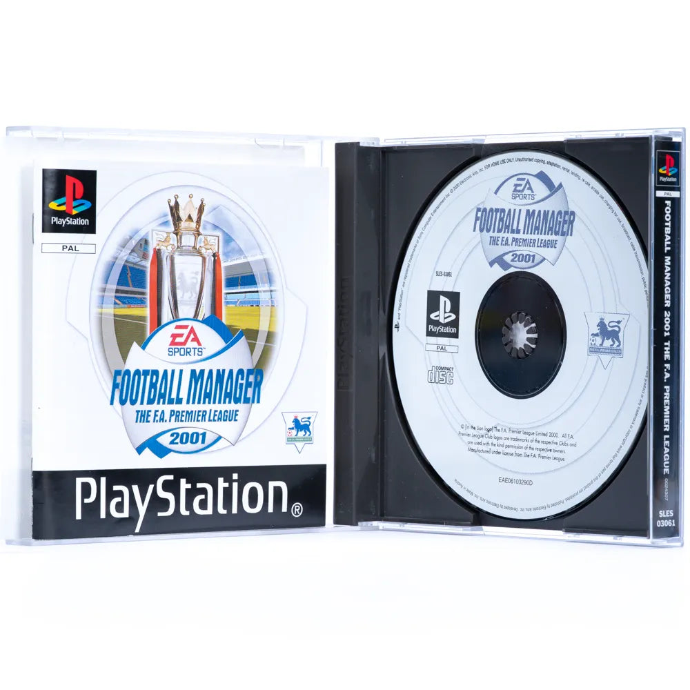 Football Manager 2001 The FA Premier League - PS1 Spill - Retrospillkongen
