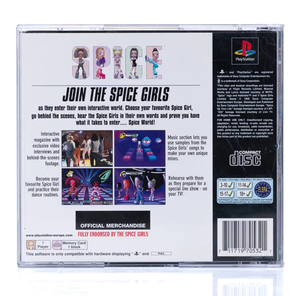 Spice World - PS1 spill - Retrospillkongen