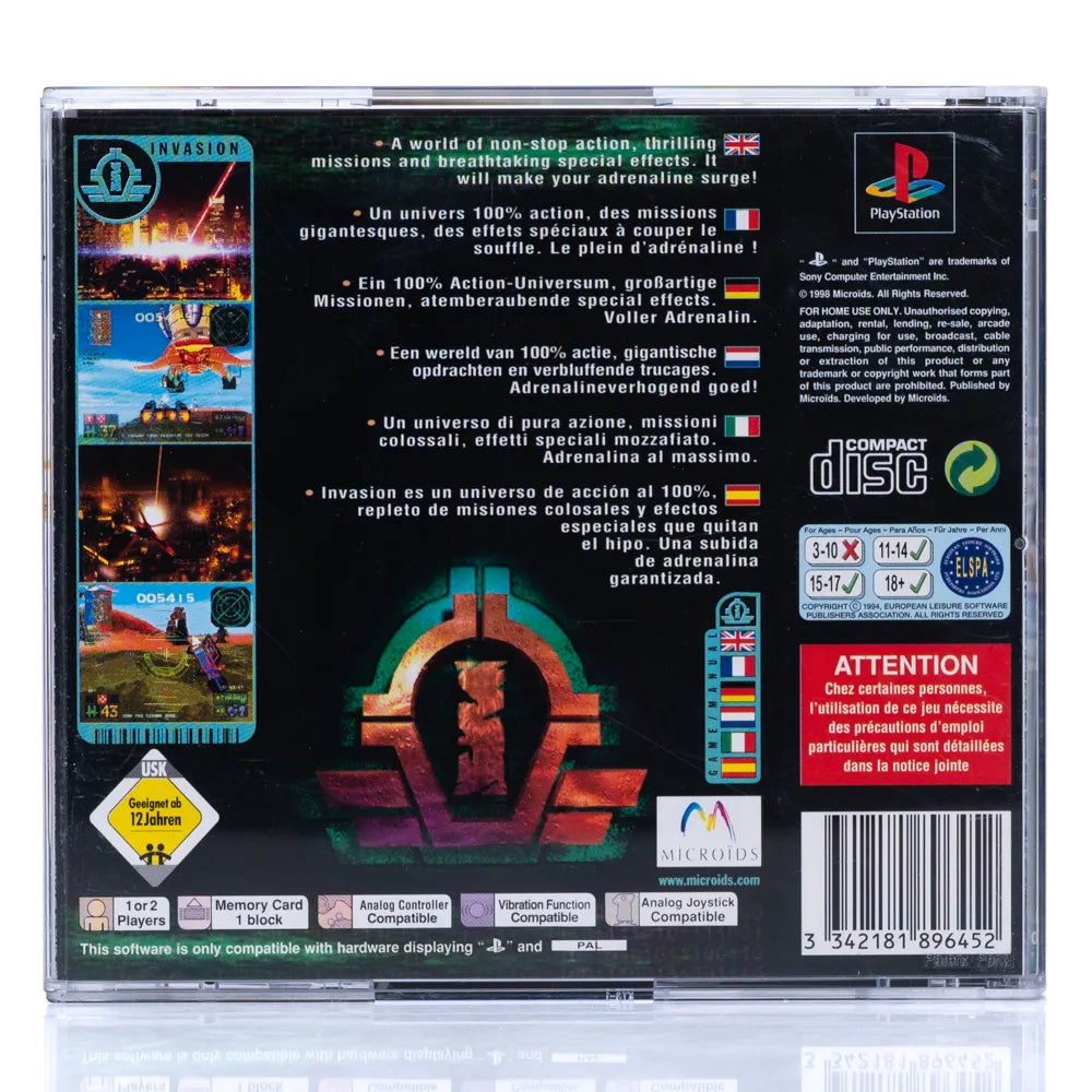 Invasion - PS1 spill - Retrospillkongen