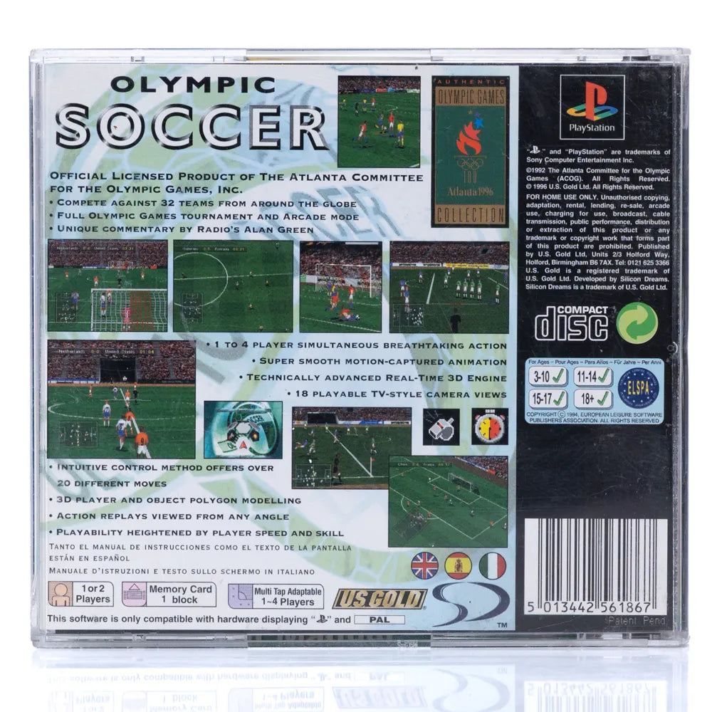 Olympic Soccer - PS1 spill - Retrospillkongen