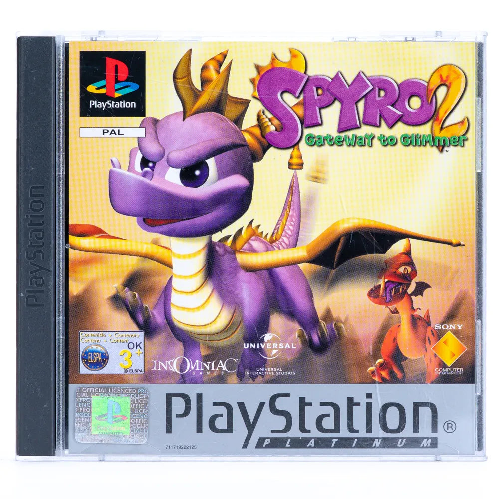 Spyro 2: Gateway to Glimmer - PS1 spill - Retrospillkongen