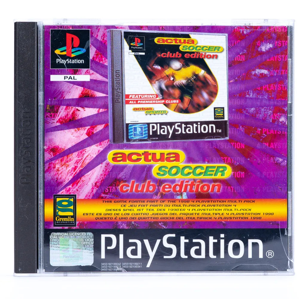 Actua Soccer Club Edition - PS1 spill - Retrospillkongen