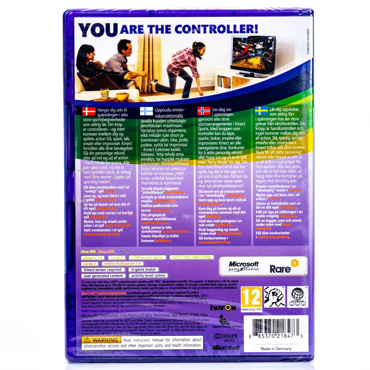 Kinect Sports - Xbox 360 spill (Forseglet) - Retrospillkongen