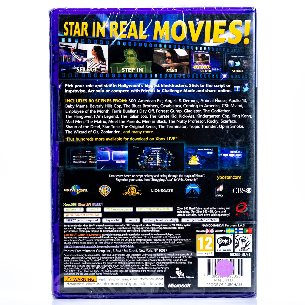 Yoostar 2 In The Movies - Xbox 360 spill (Forseglet) - Retrospillkongen