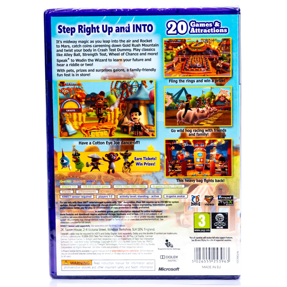 Carnival Games In Action - Xbox 360 spill (Forseglet) - Retrospillkongen