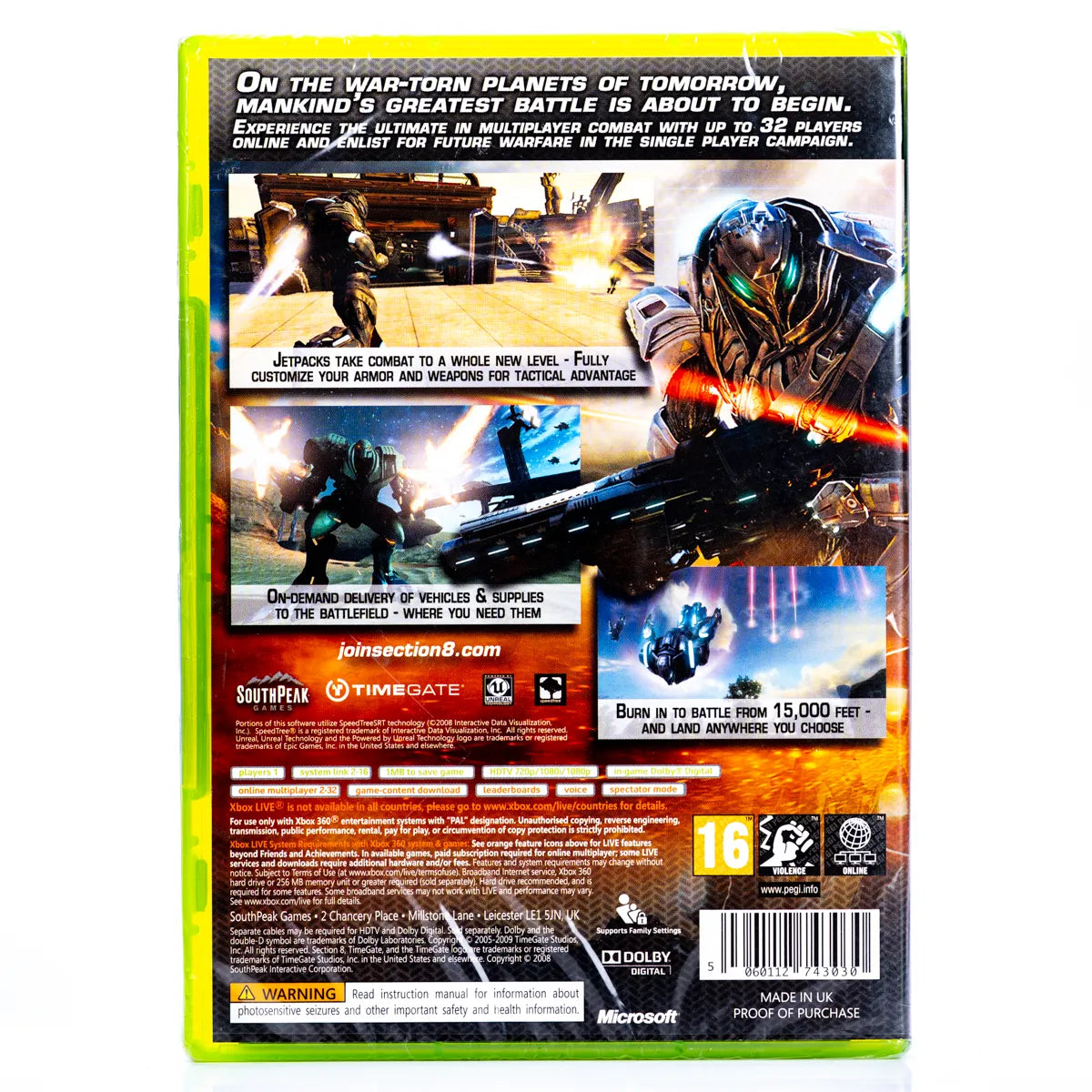 Section 8 - Xbox 360 spill (Forseglet) - Retrospillkongen