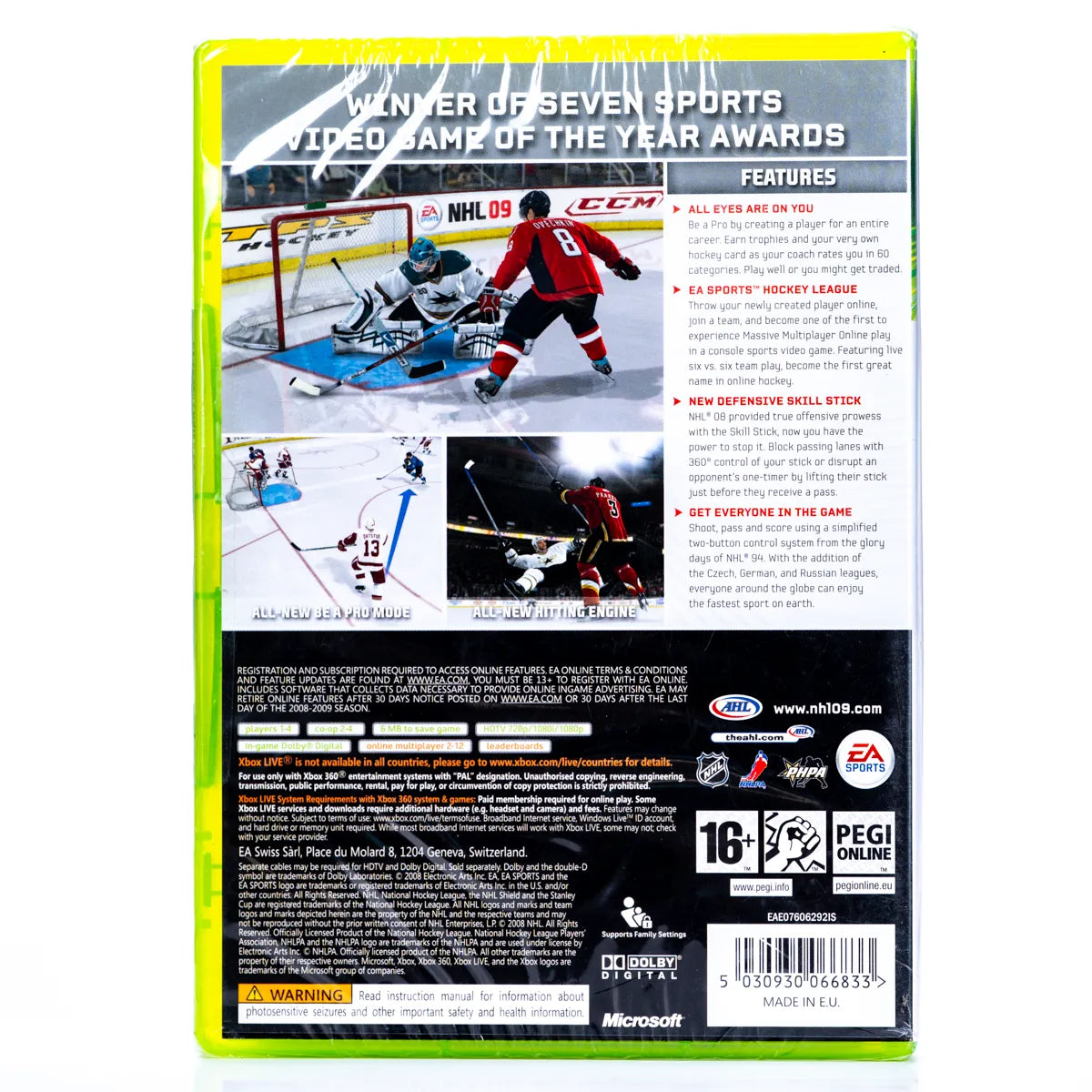 NHL 09 - Xbox 360 spill (Forseglet) - Retrospillkongen