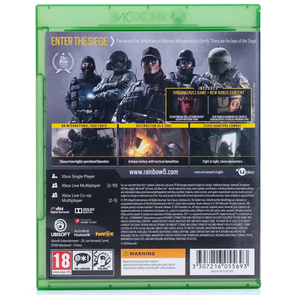 Tom Clancy's Rainbow Six: Siege - Xbox One spill - Retrospillkongen