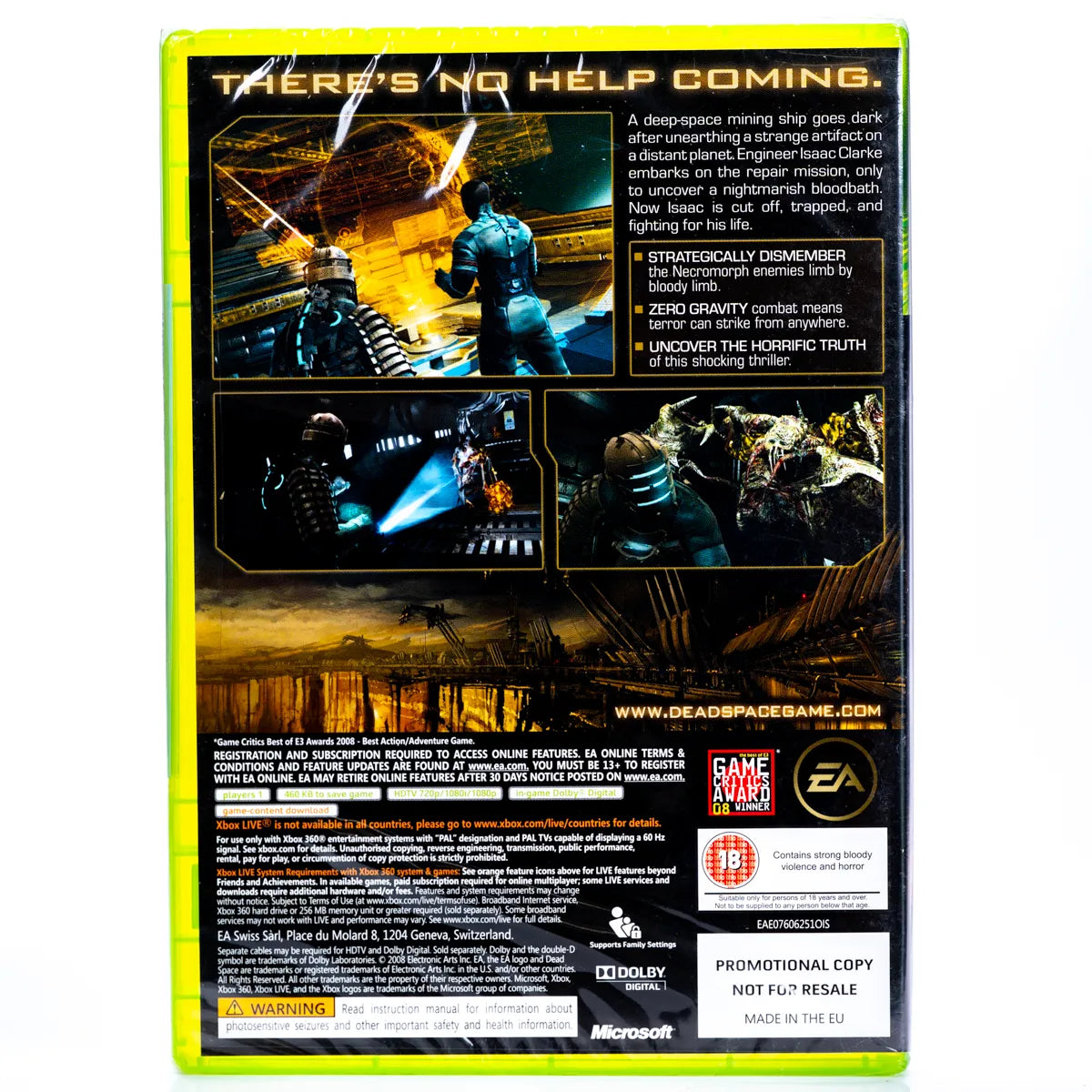 Dead Space Promotional Copy - Xbox 360 spill (Forseglet) - Retrospillkongen
