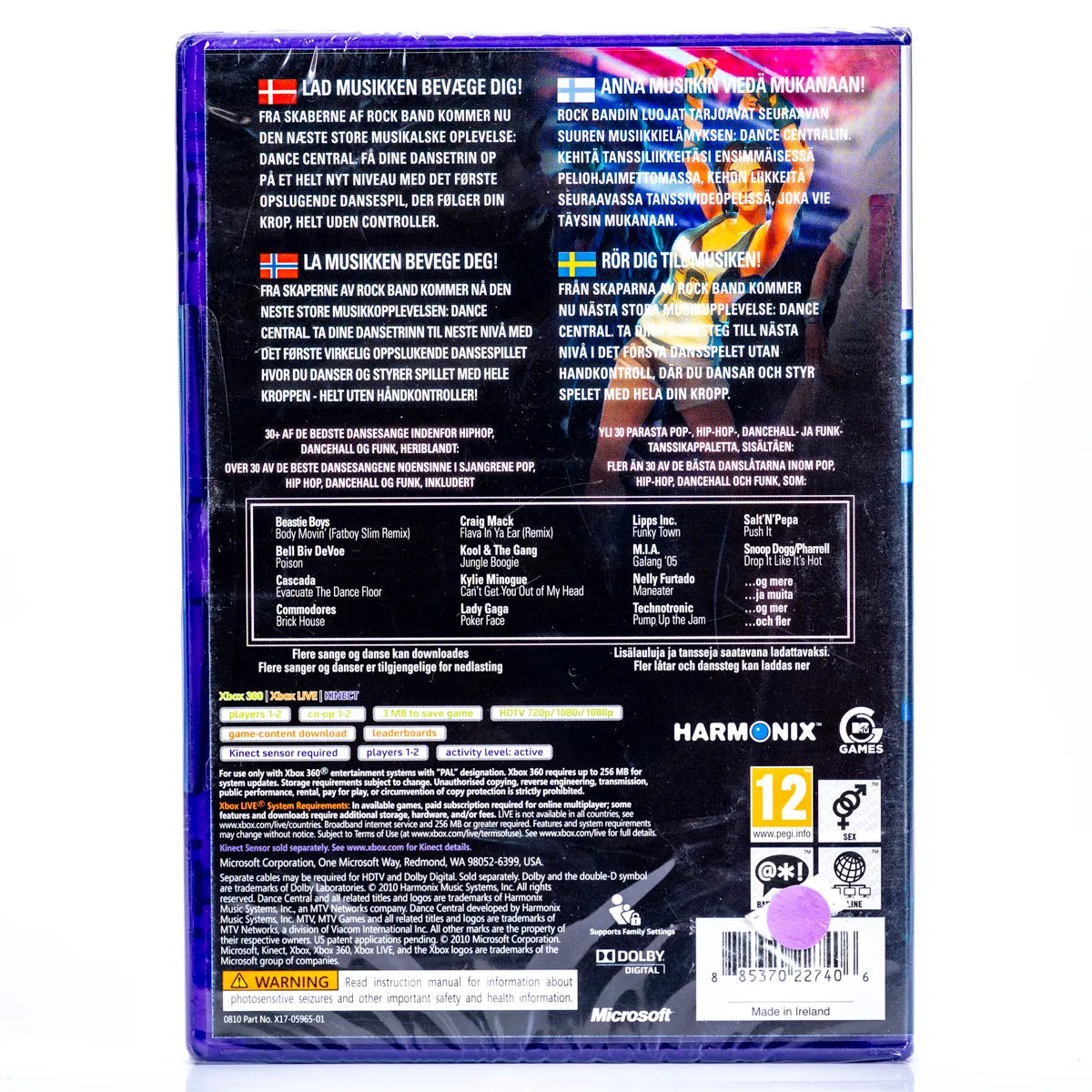 Dance Central - Xbox 360 spill (Forseglet) - Retrospillkongen