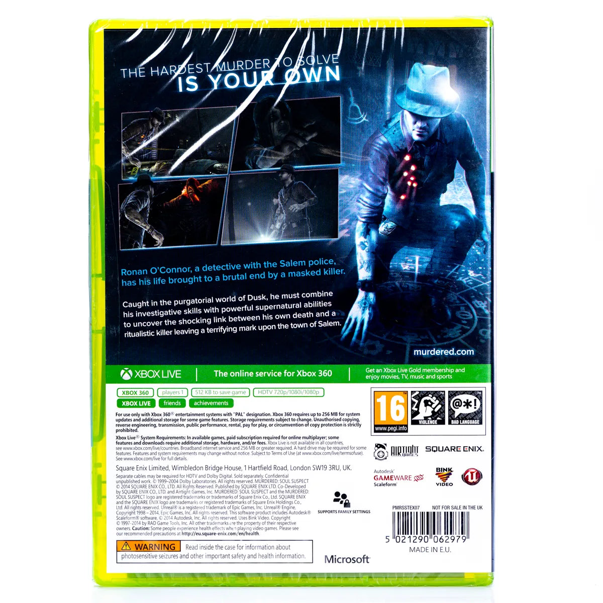 Murdered Soul Suspect - Xbox 360 spill (Forseglet) - Retrospillkongen