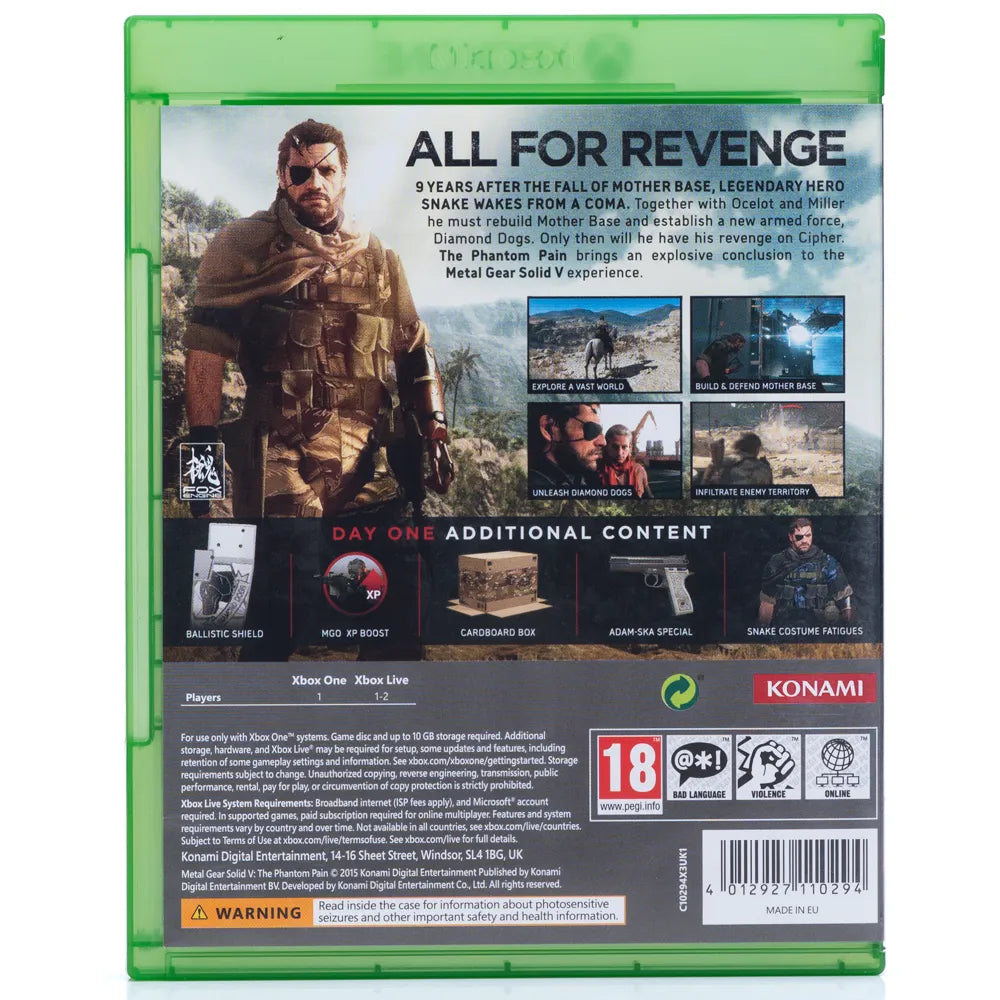 Metal Gear Solid V: The Phantom Pain - Xbox One spill - Retrospillkongen