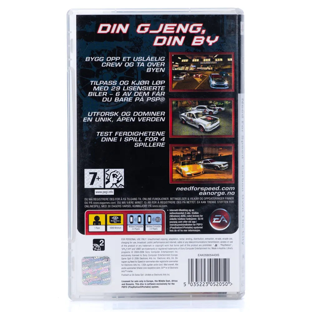 Need for Speed Carbon: Own The City - PSP spill