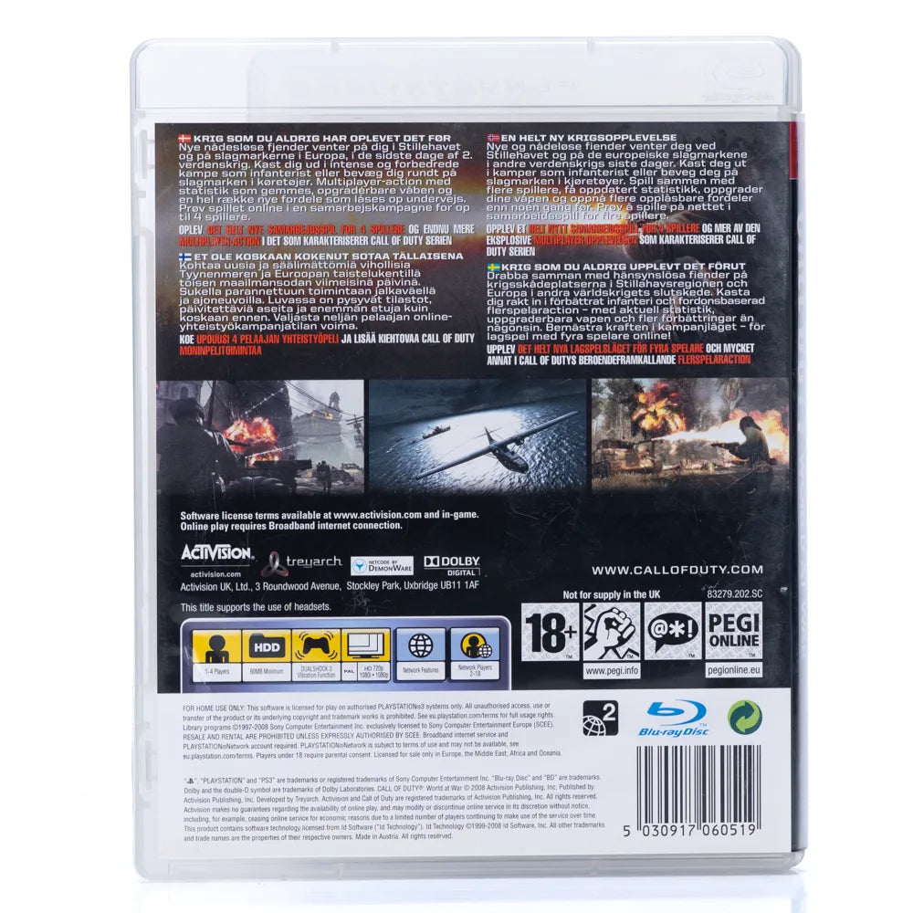 Call of Duty: World at War - PS3 spill