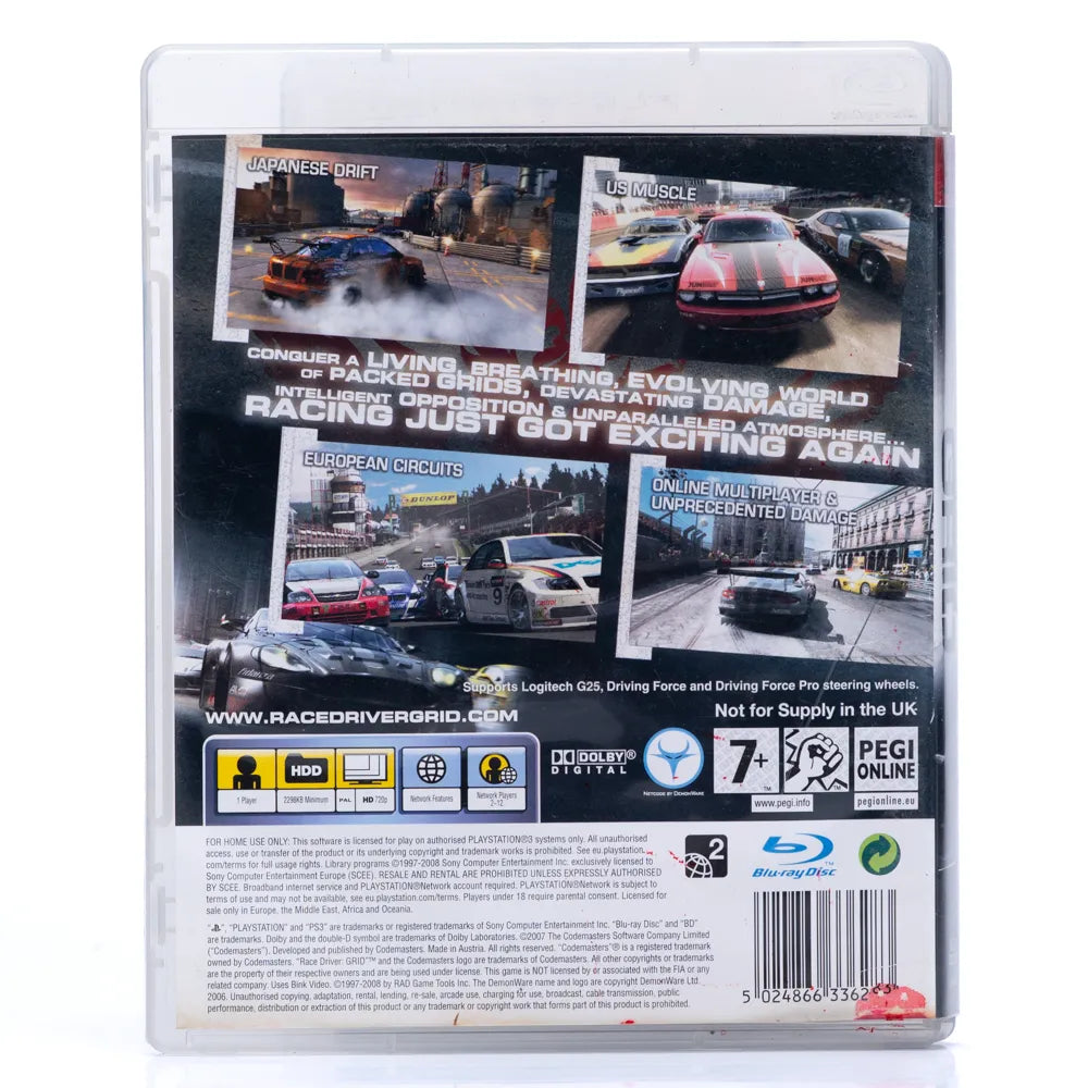 Racedriver Grid - PS3 spill