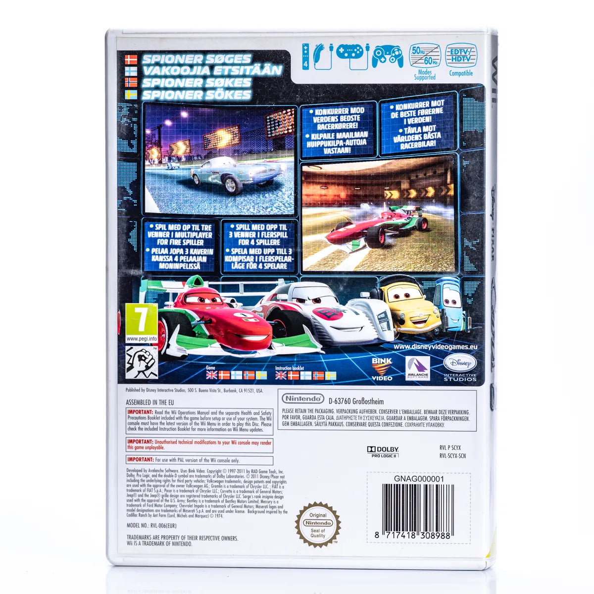 Cars 2 - Wii spill - Retrospillkongen