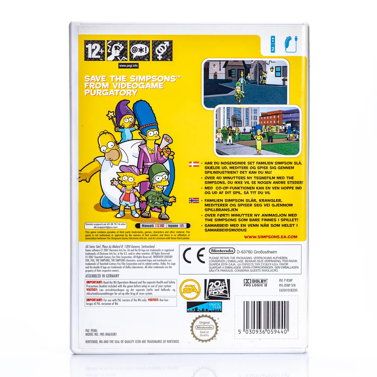 The Simpsons Game - Wii spill - Retrospillkongen