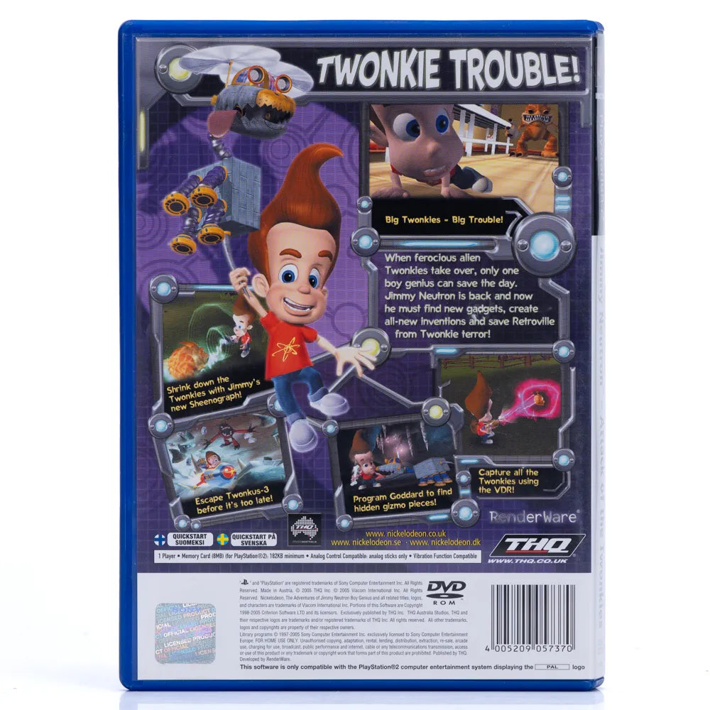 Jimmy Neutron Boy Genius: Attack of the Twonkies - PS2 spill
