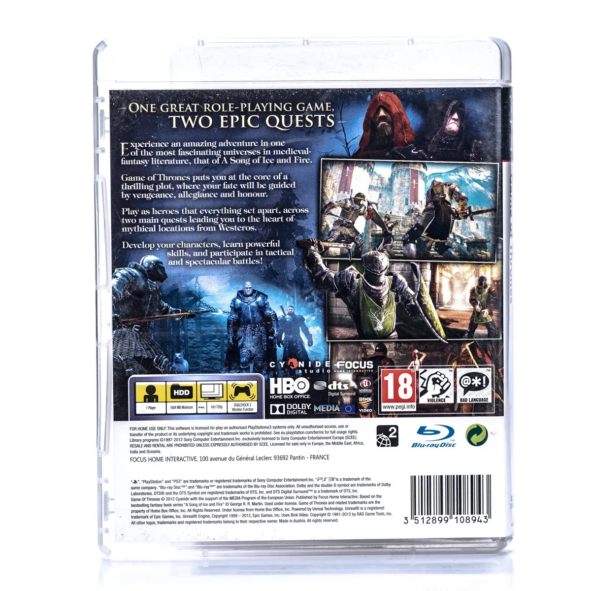 Game of Thrones - PS3 spill - Retrospillkongen