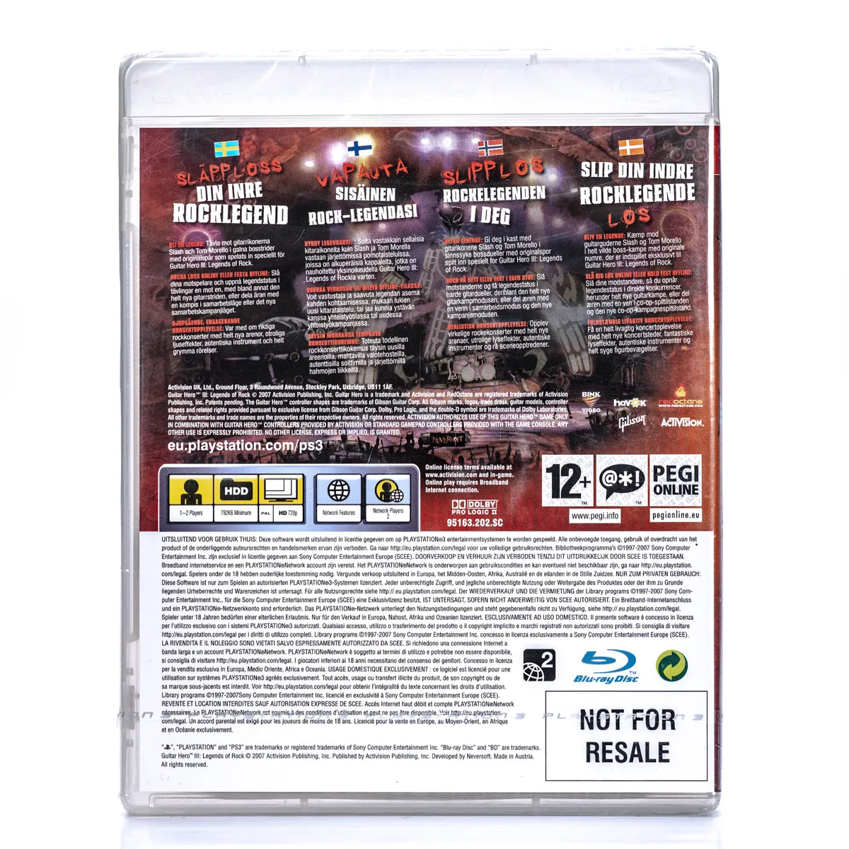 Guitar Hero III: Legends of Rock - PS3 spill (Forseglet) - Retrospillkongen