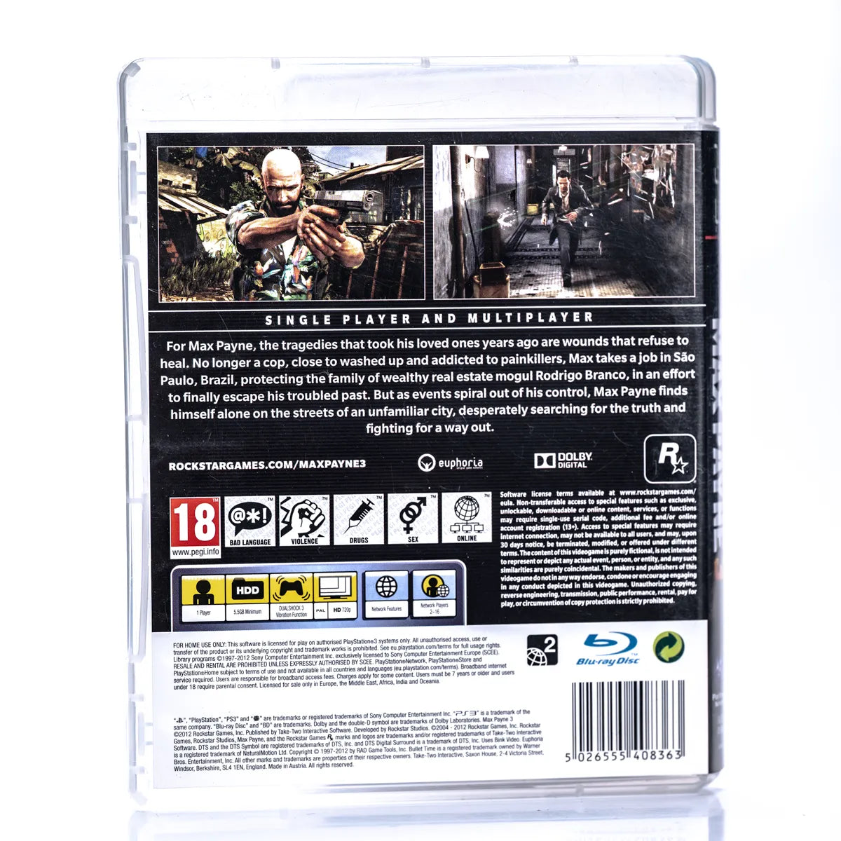 Max Payne 3 - PS3 spill - Retrospillkongen