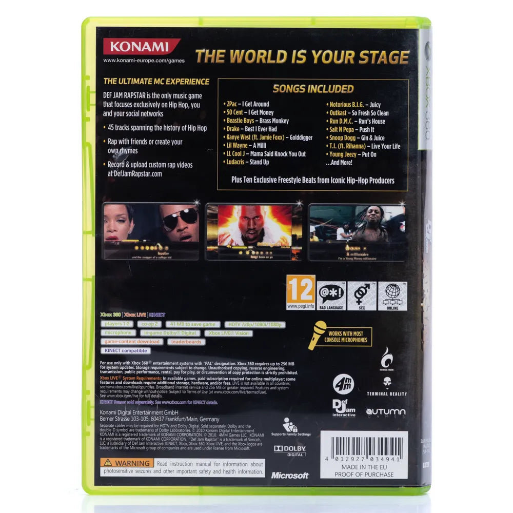 Def Jam Rapstar - Xbox 360 spill