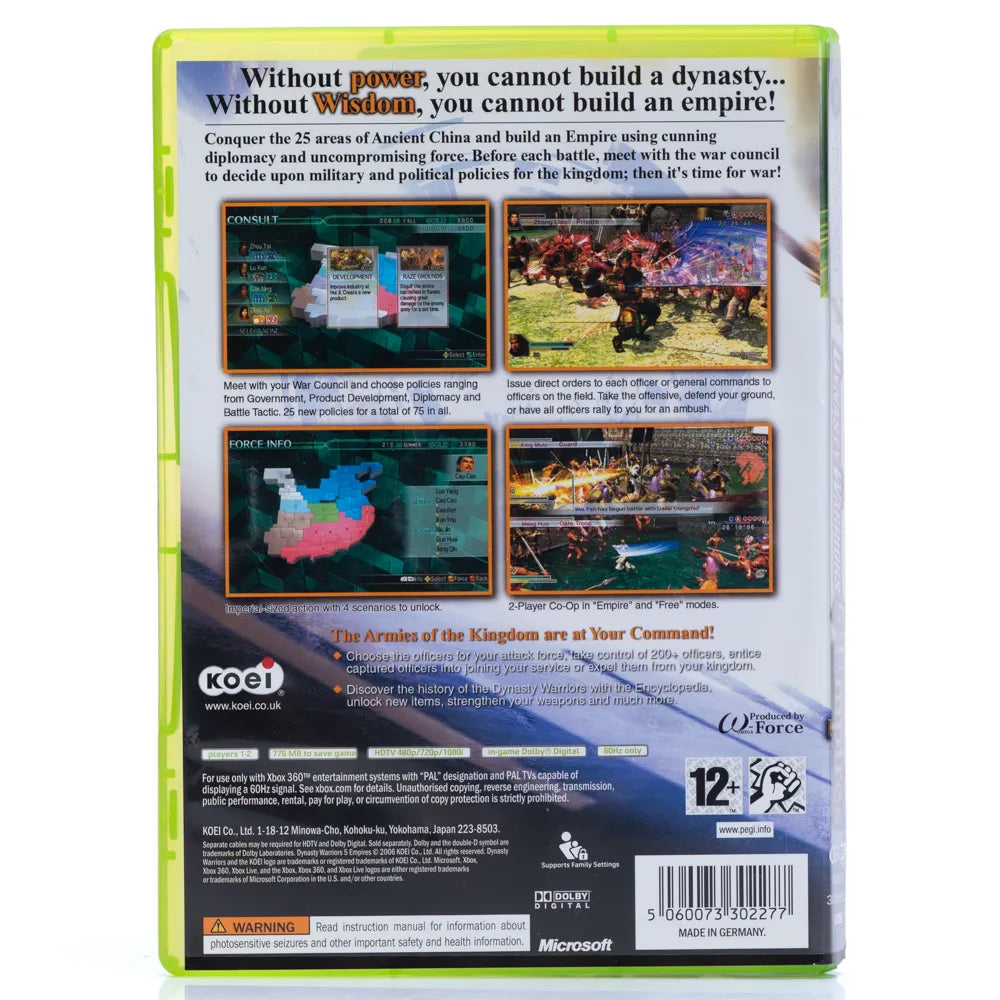 Dynasty Warriors 5: Empires - Xbox 360 spill