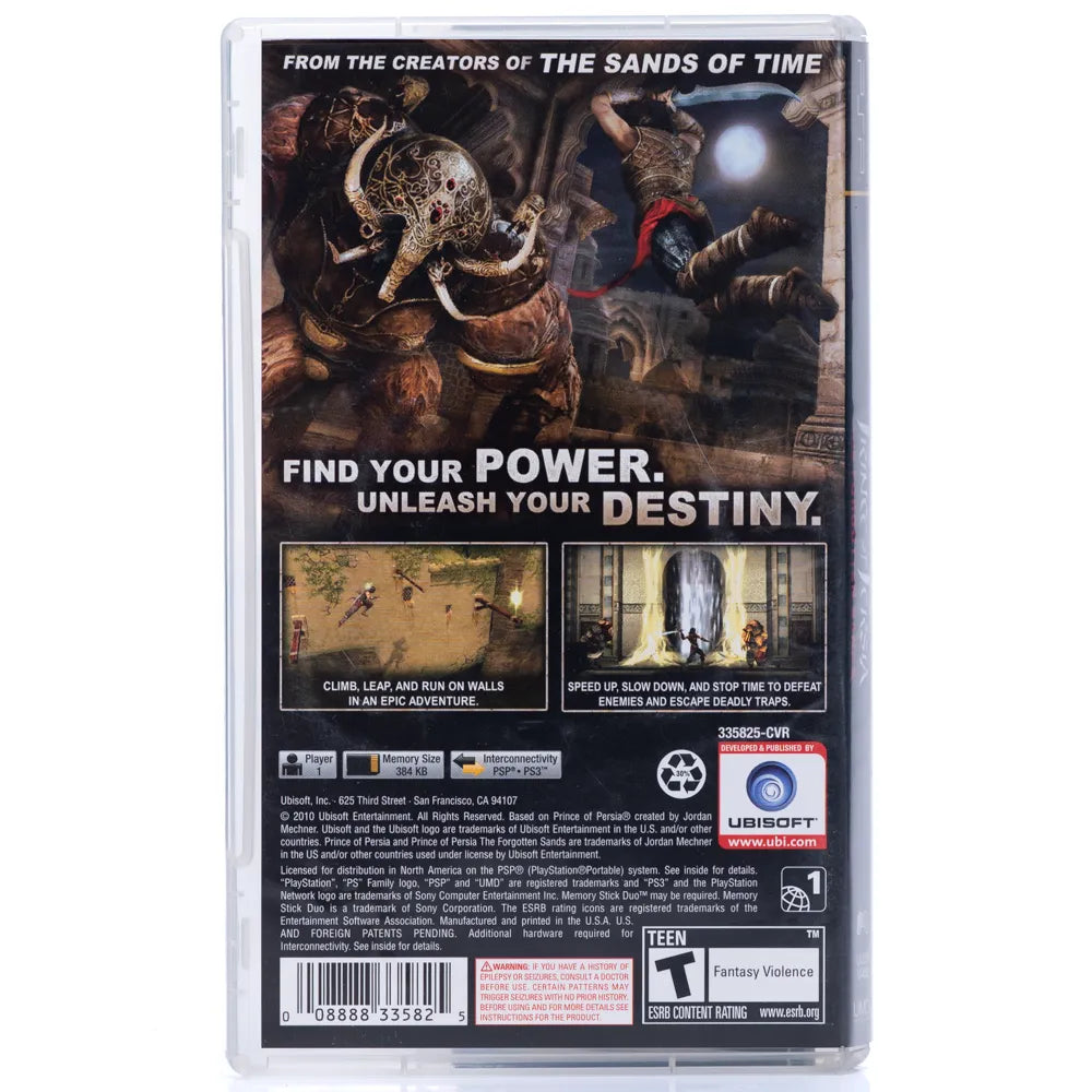 Prince of Persia: The Forgotten Sands - PSP spill (NTSC, Regionfri)