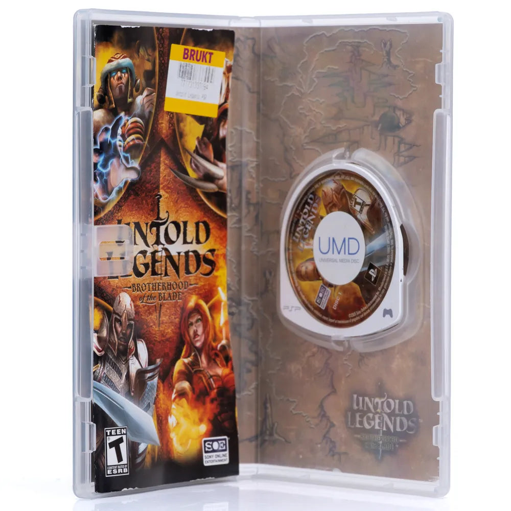 Untold Legends: Brotherhood of the Blade - PSP spill (NTSC, Regionfri)
