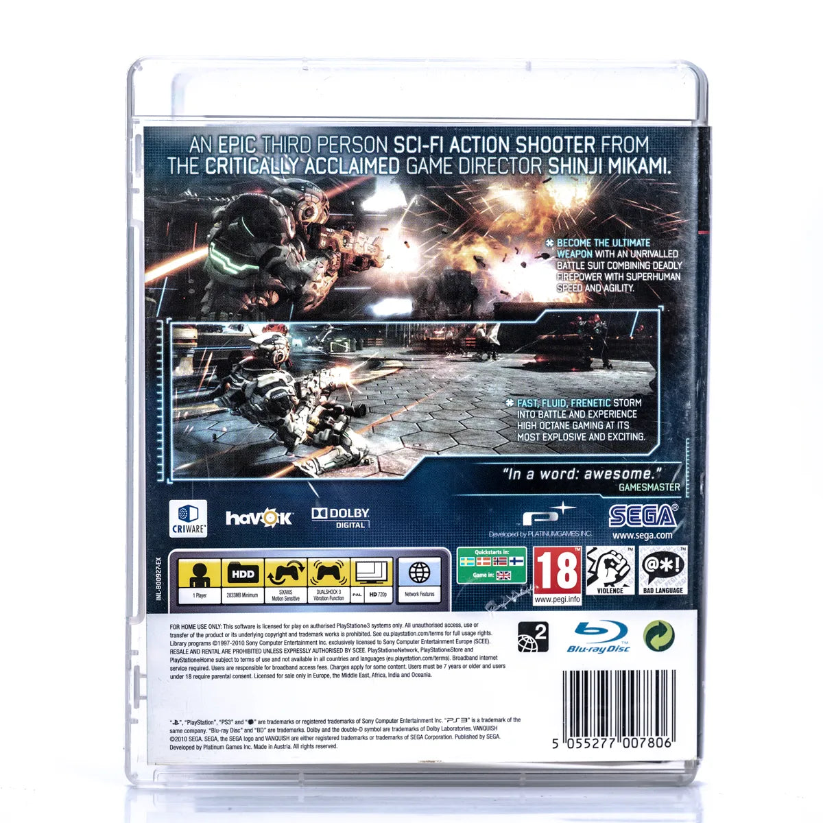 Vanquish - PS3 spill - Retrospillkongen