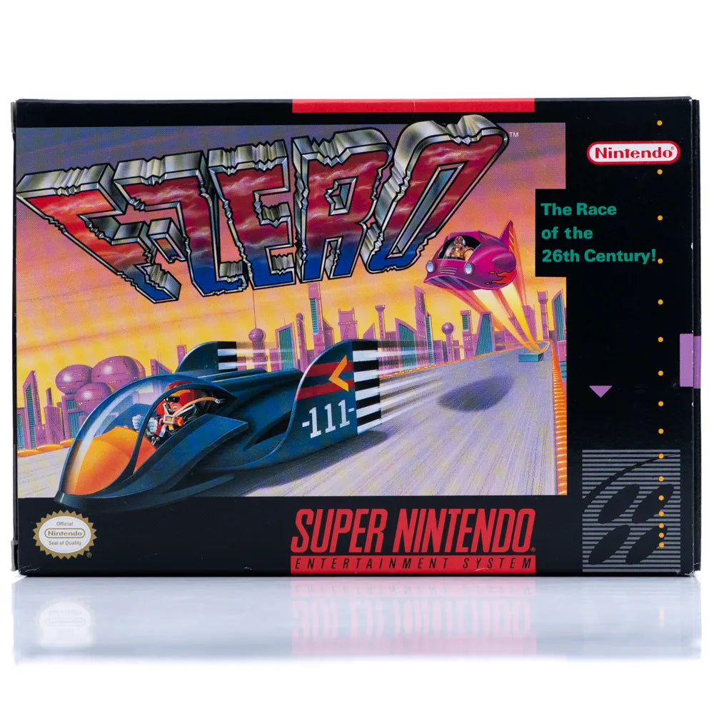 F-Zero - SNES spill (NTSC, i eske) - Retrospillkongen