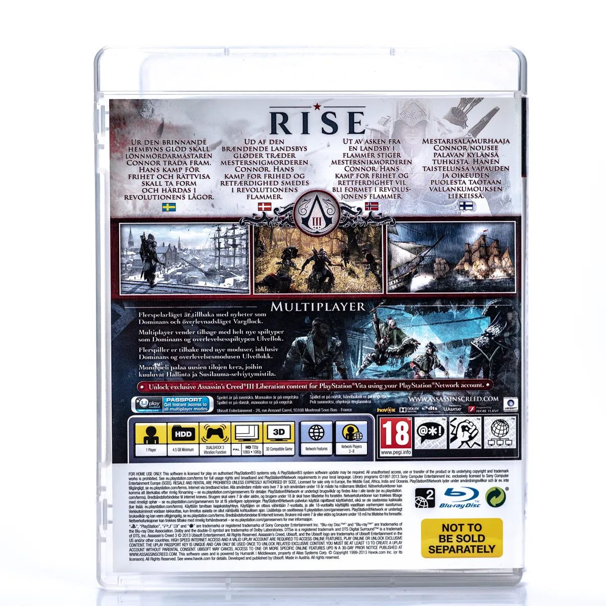 Assassin’s Creed III Washington Edition - PS3 spill (Steelbook) - Retrospillkongen