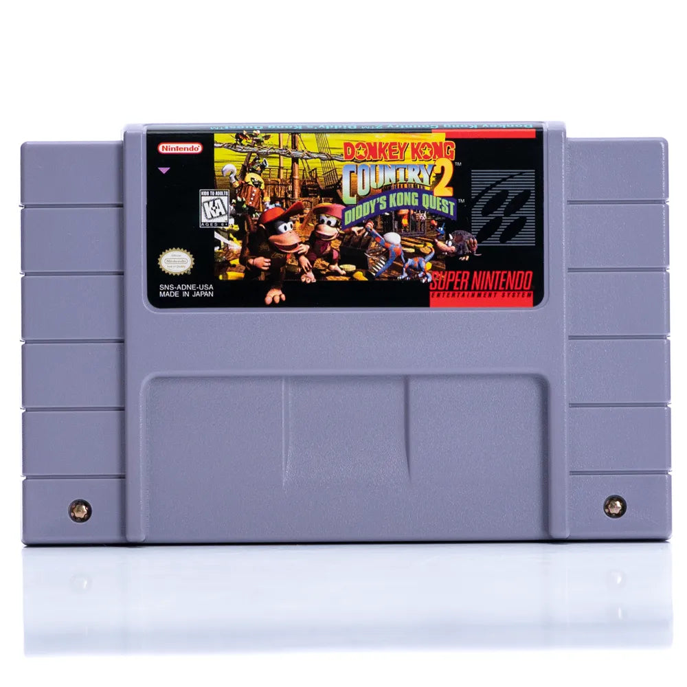 Donkey Kong Country 2: Diddy's Kong Quest - SNES spill (NTSC, i eske) - Retrospillkongen