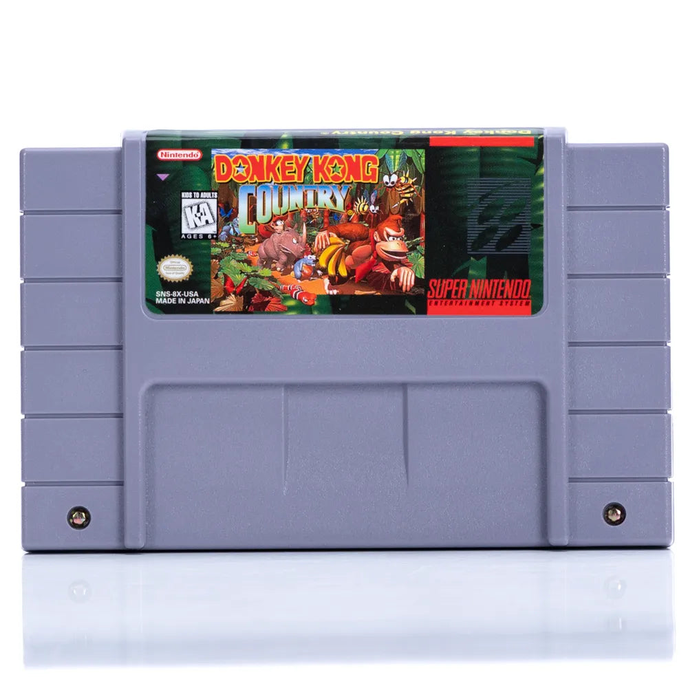 Donkey Kong Country - SNES spill (NTSC, i eske) - Retrospillkongen