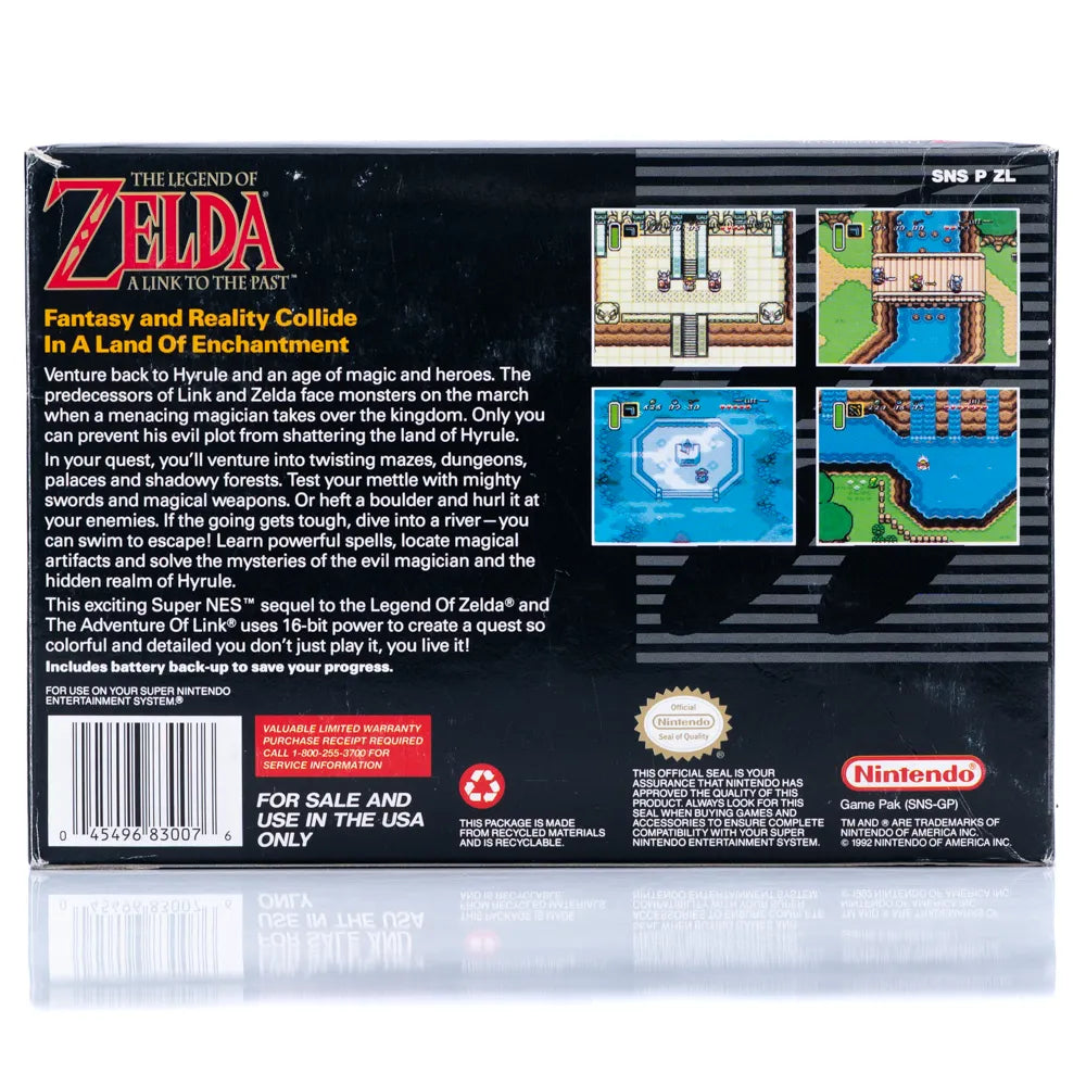 The Legend of Zelda: A Link to the Past - SNES spill (NTSC, i eske) - Retrospillkongen