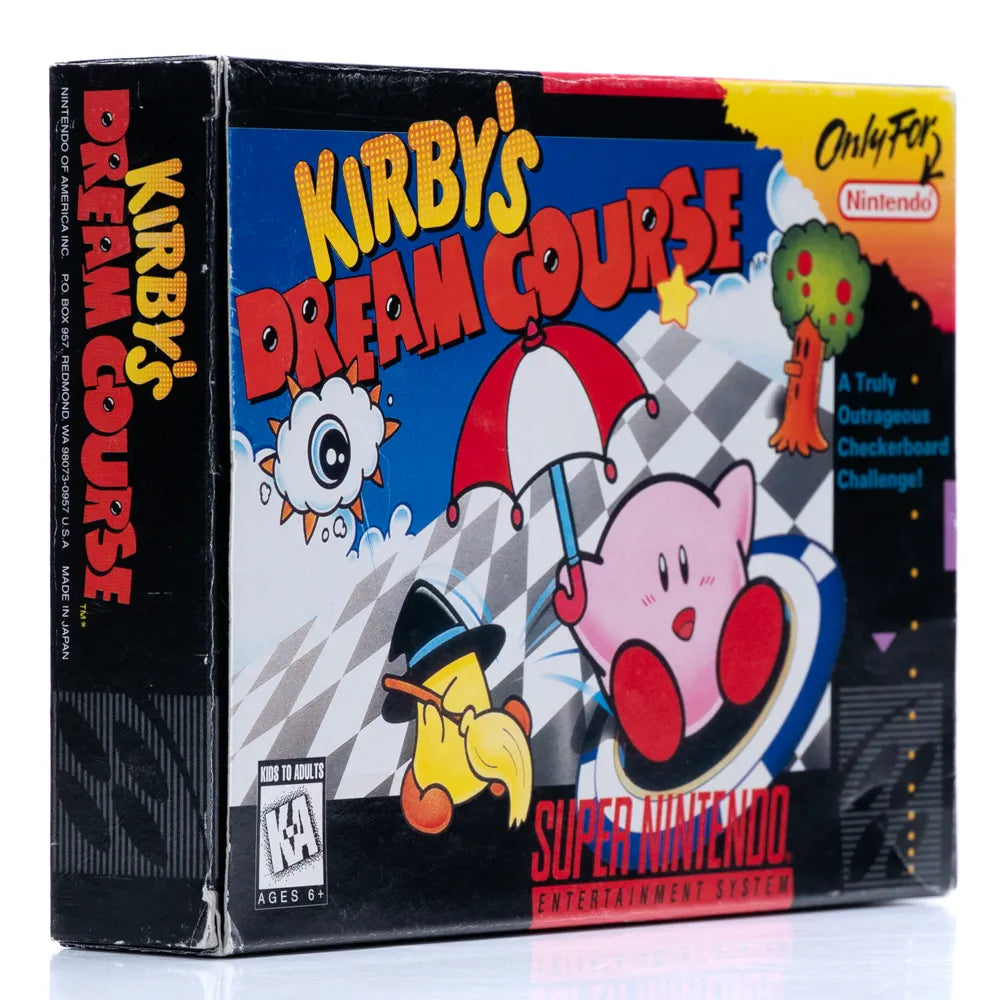 Kirby's Dream Course - SNES spill (NTSC, i eske) - Retrospillkongen