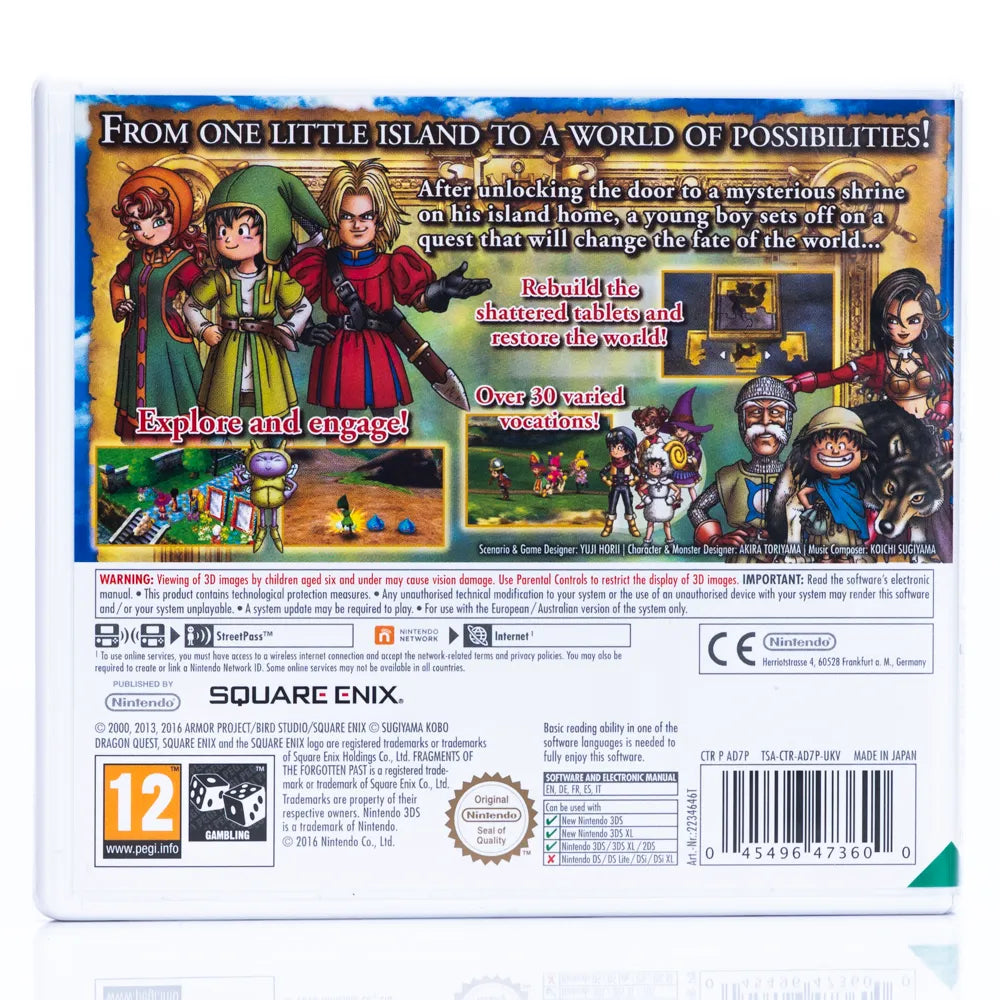 Dragon Quest VII: Fragments of the Forgotten Past - Nintendo 3DS spill - Retrospillkongen