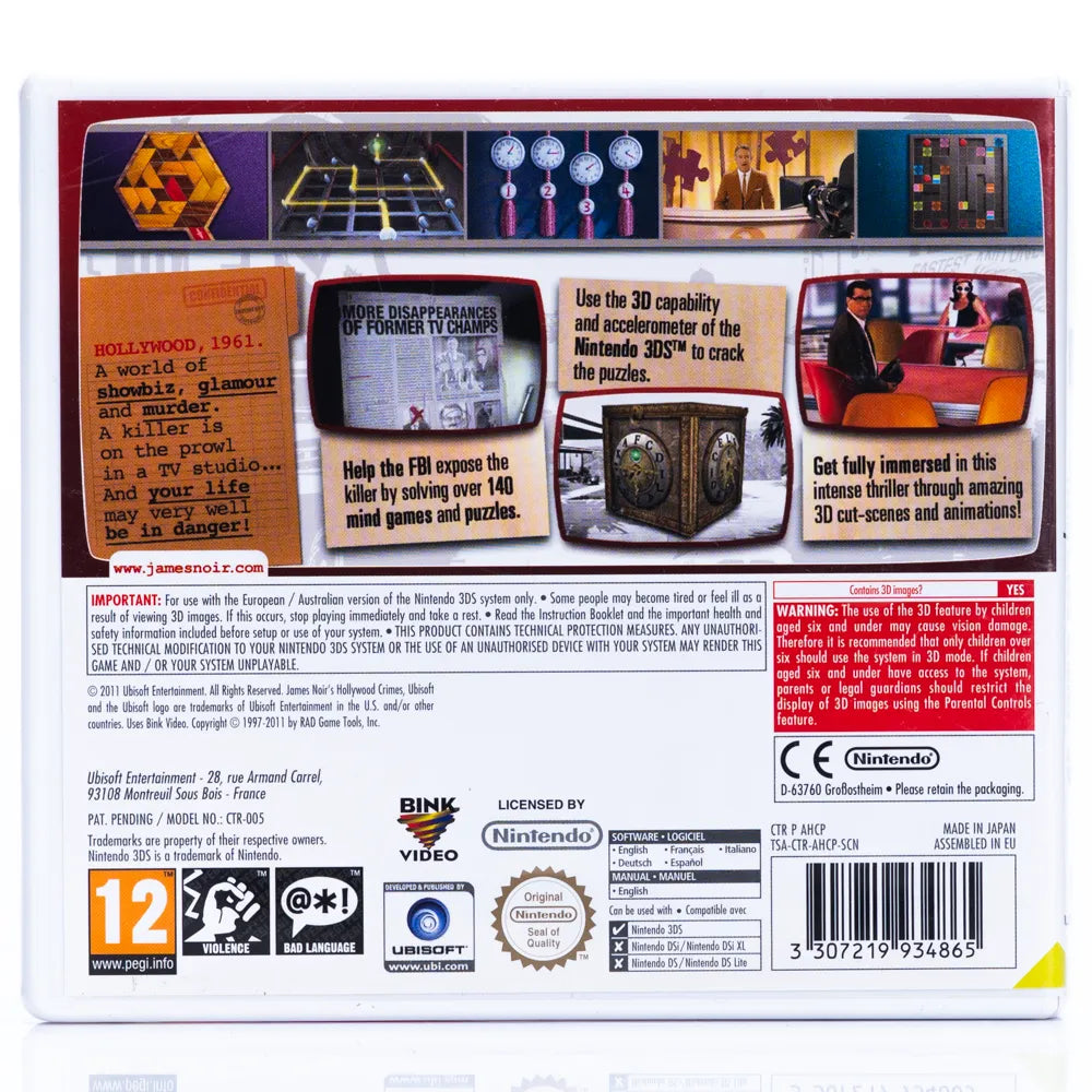 Hollywood Crimes 3D - Nintendo 3DS - Retrospillkongen