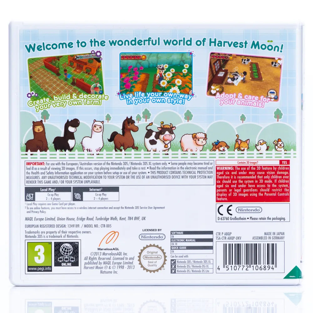 Harvest Moon 3D: A New Beginning - Nintendo 3DS - Retrospillkongen