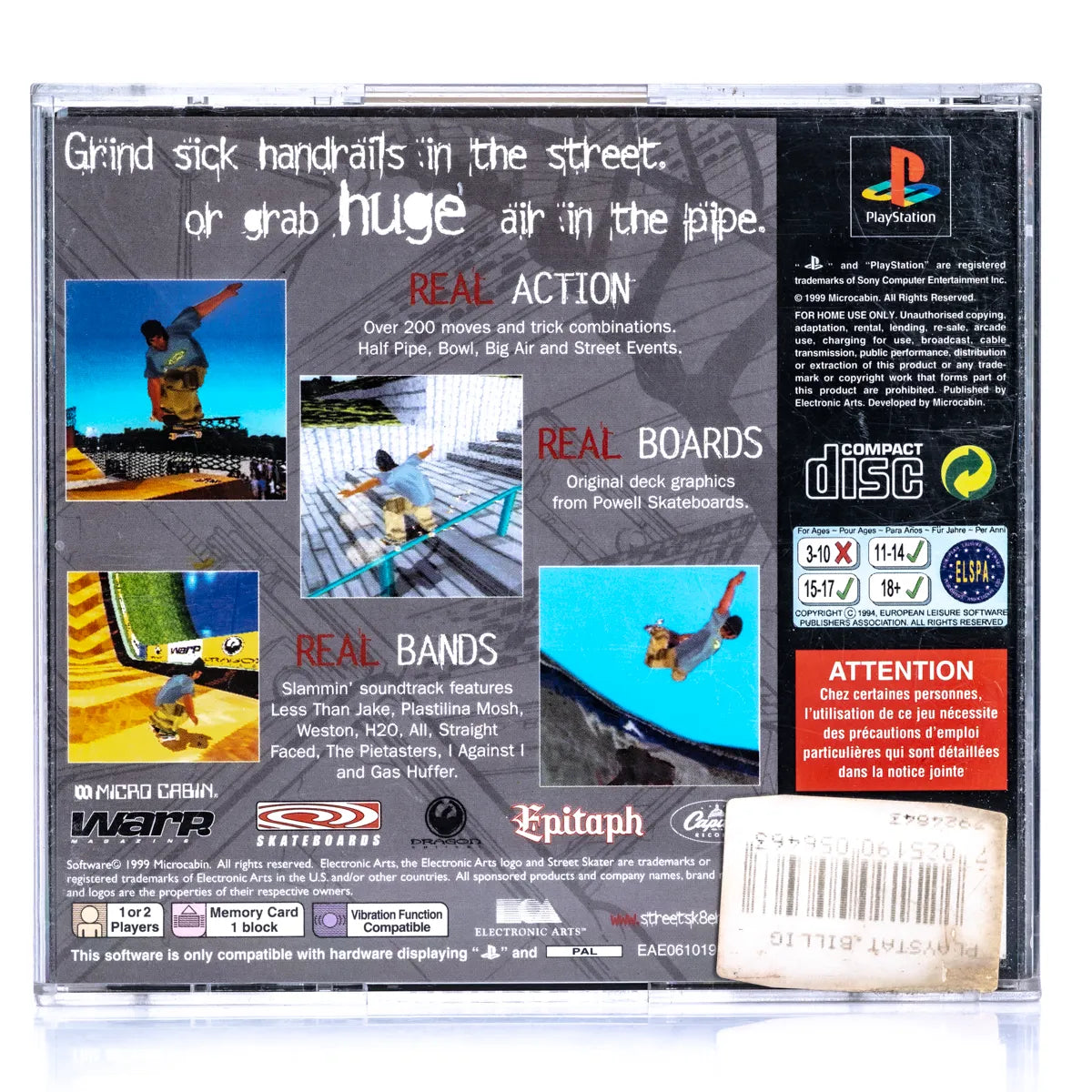 Street Skater - PS1 spill - Retrospillkongen