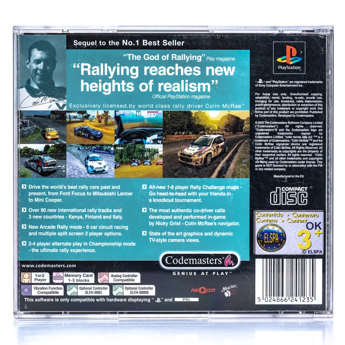 Colin McRae Rally 2.0 - PS1 spill - Retrospillkongen