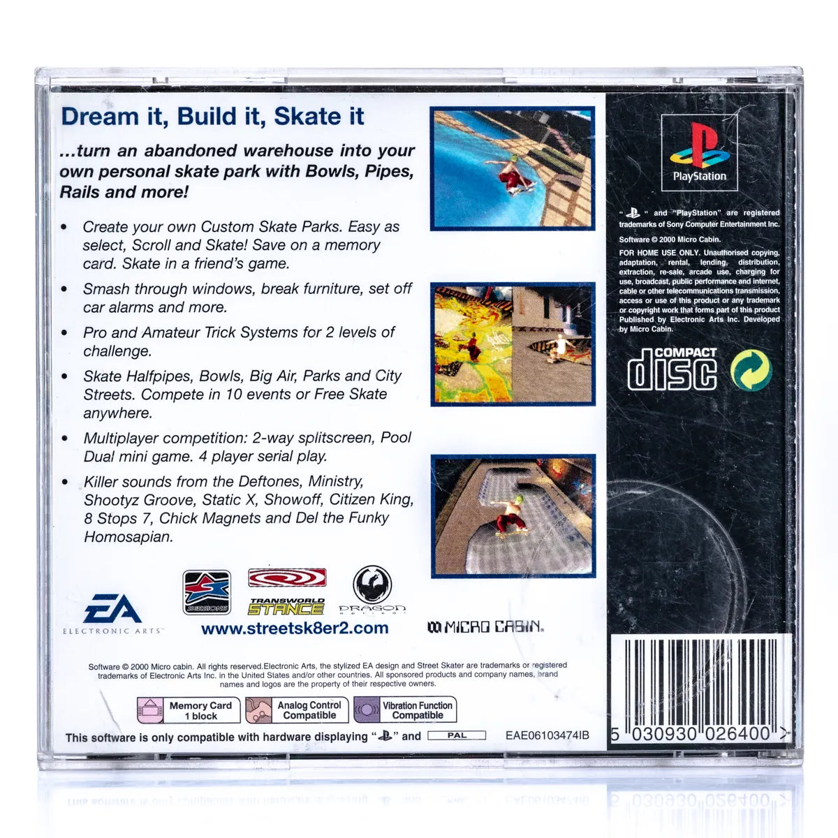Street Skater 2 - PS1 Spill - Retrospillkongen