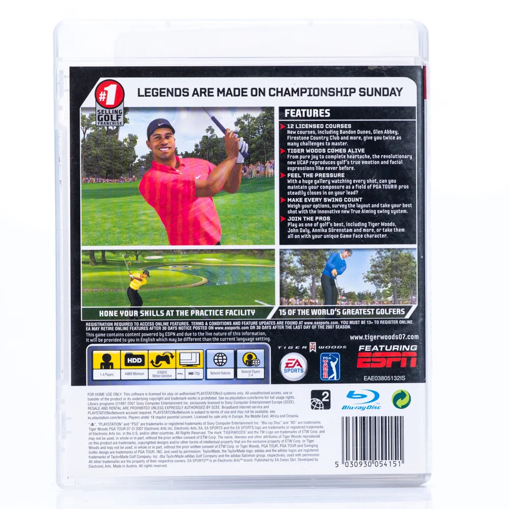 Tiger Woods PGA Tour 07 - PS3 spill - Retrospillkongen