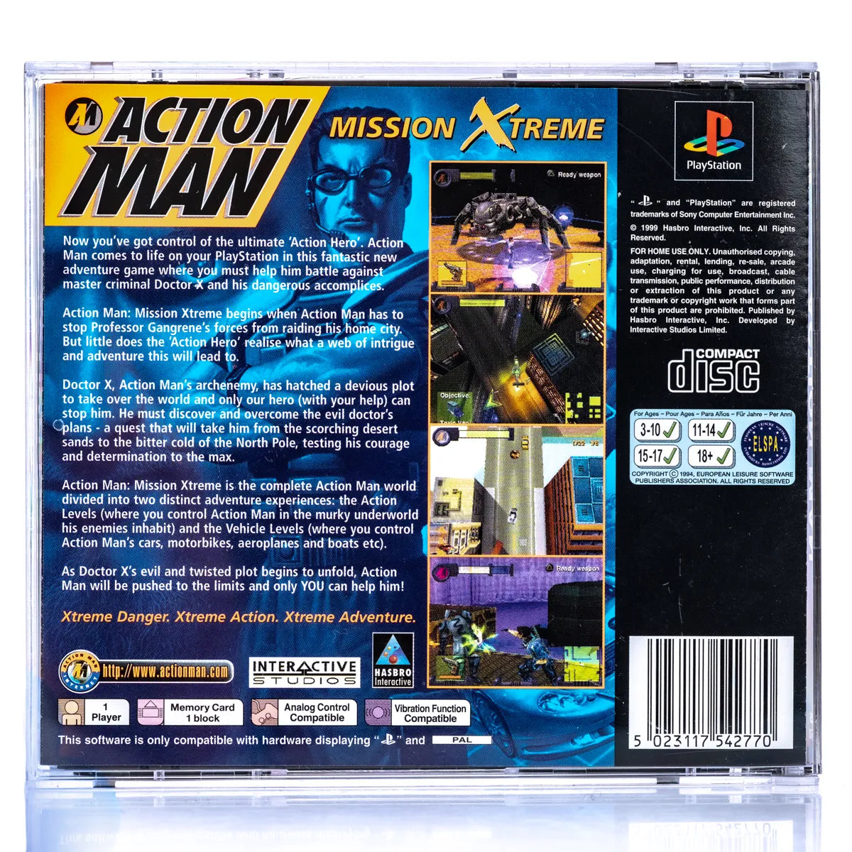 Action Man: Mission Xtreme - PS1 Spill - Retrospillkongen