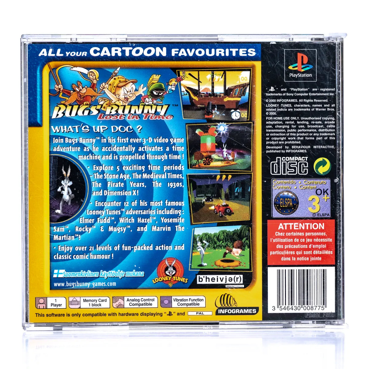 Bugs Bunny: Lost in Time - PS1 Spill - Retrospillkongen