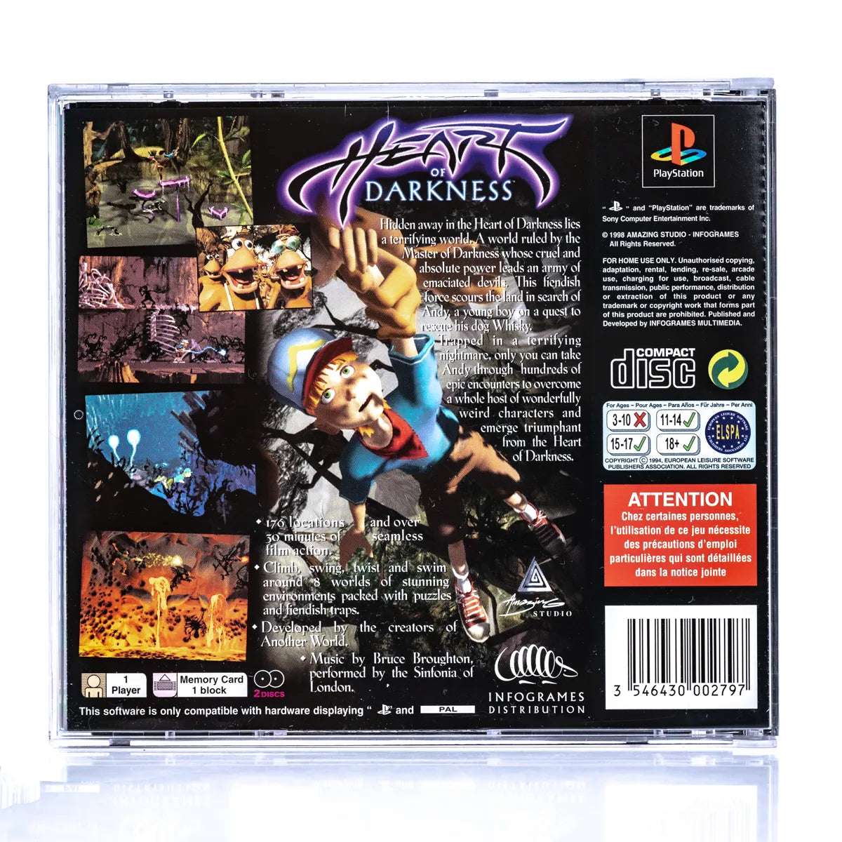 Heart of Darkness - PS1 Spill - Retrospillkongen