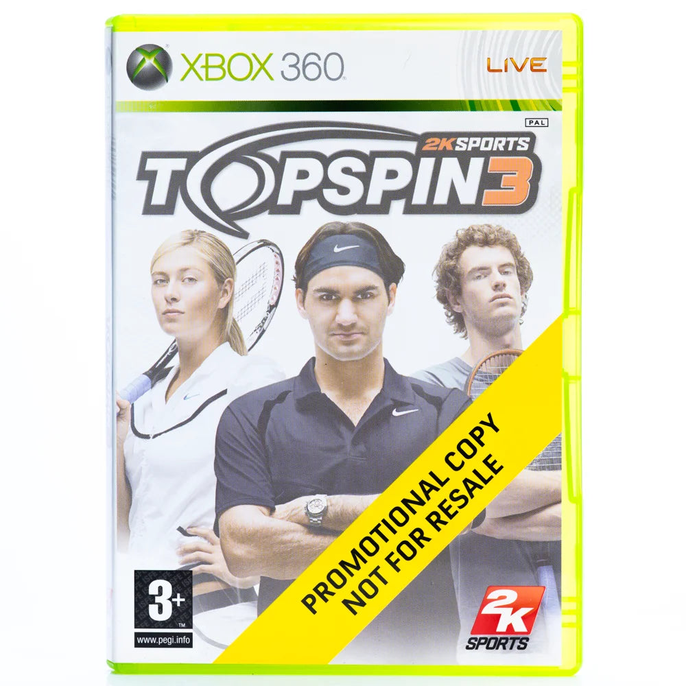 Top Spin 3 - Xbox 360 spill - Retrospillkongen