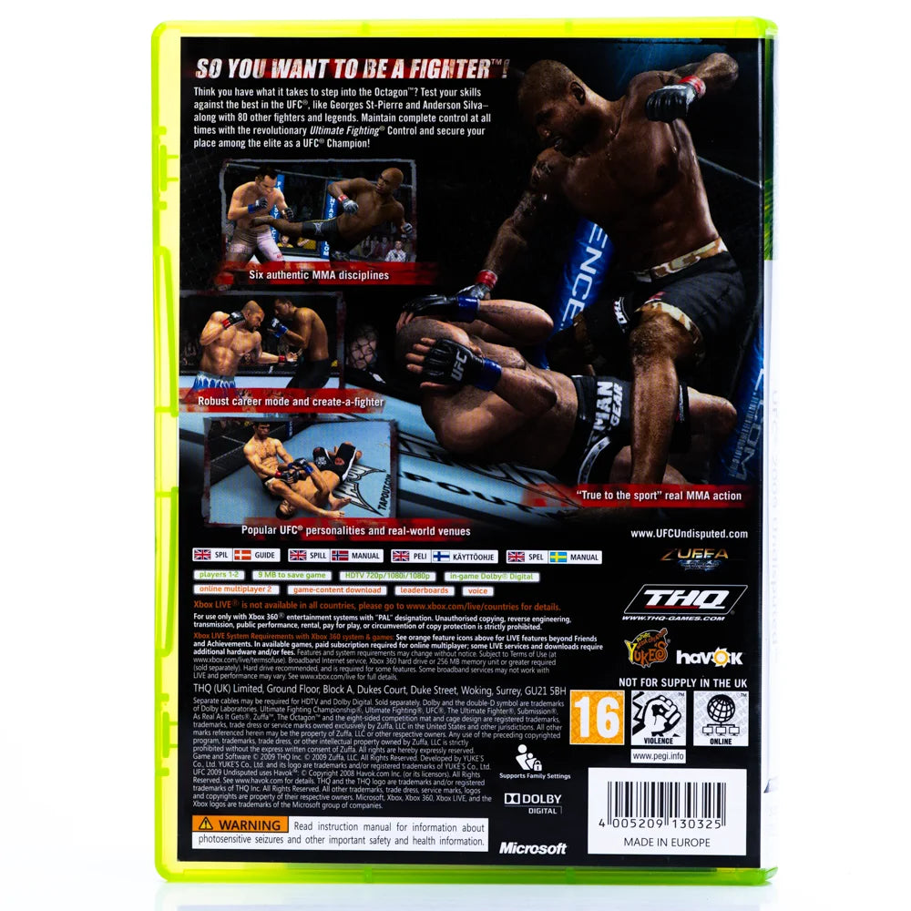 UFC Undisputed 2009 - Xbox 360 Spill - Retrospillkongen