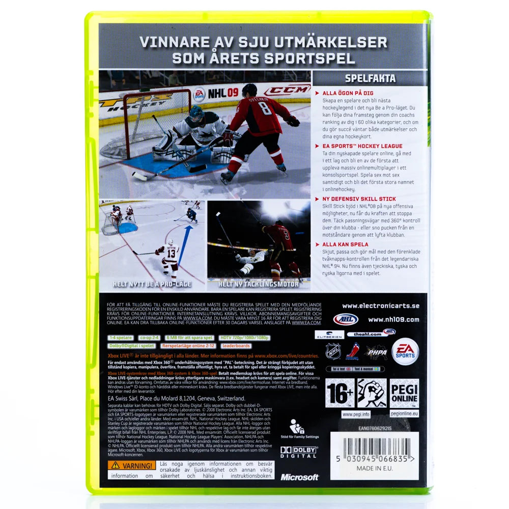 NHL 09 - Xbox 360 spill - Retrospillkongen